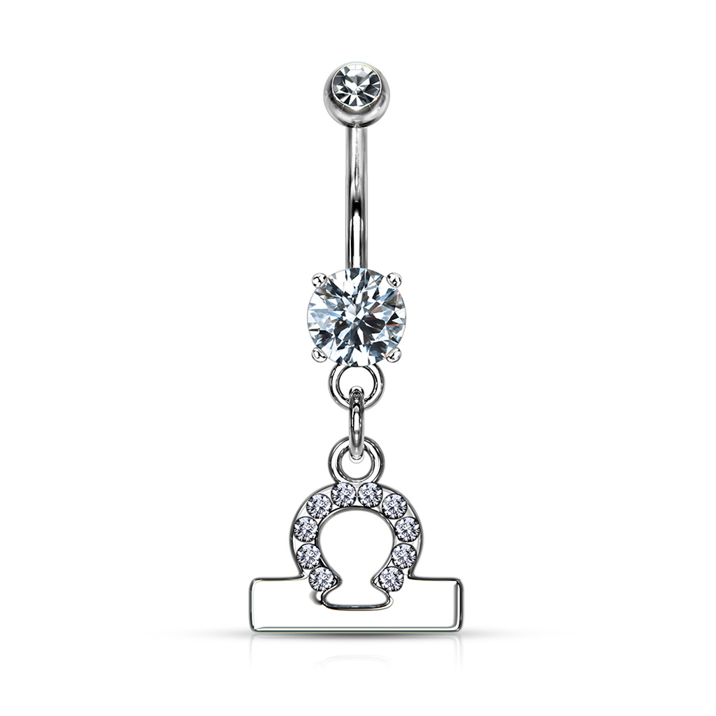 Šperky4U Piercing do pupíku - znamení - WP01141-08