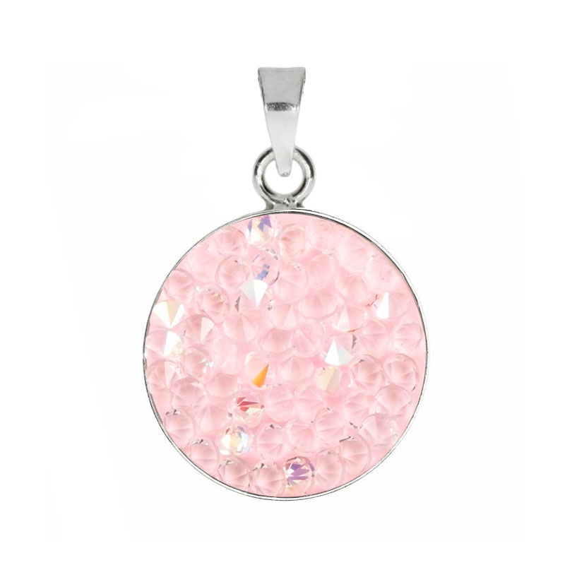 Prívesok Crystals from Swarovski ® 15mm, LIGHT ROSE AB