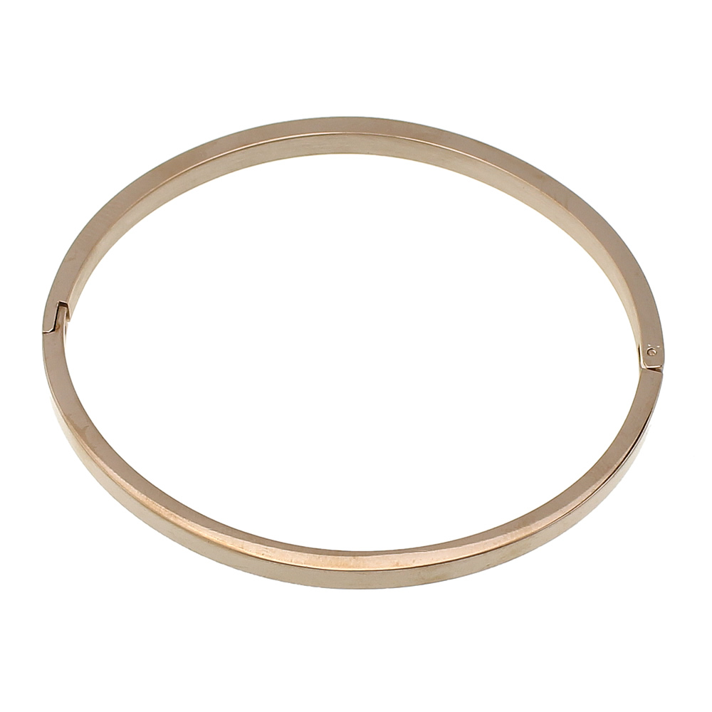 Šperky4U Ocelový náramek kruh otevírací, šíře 4 mm - OPA1709-RD