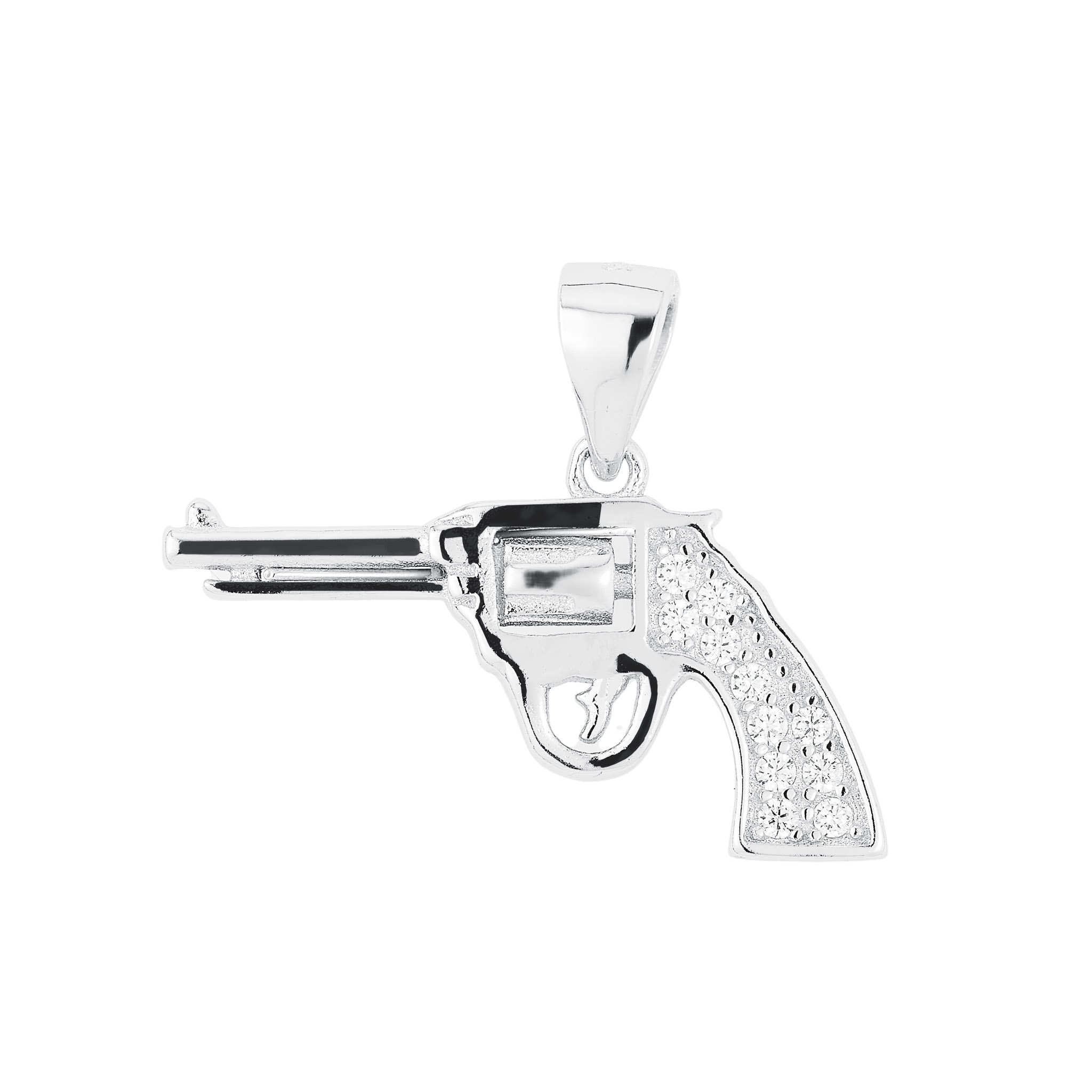 NUBIS® Stříbrný přívěšek revolver - NB-4186