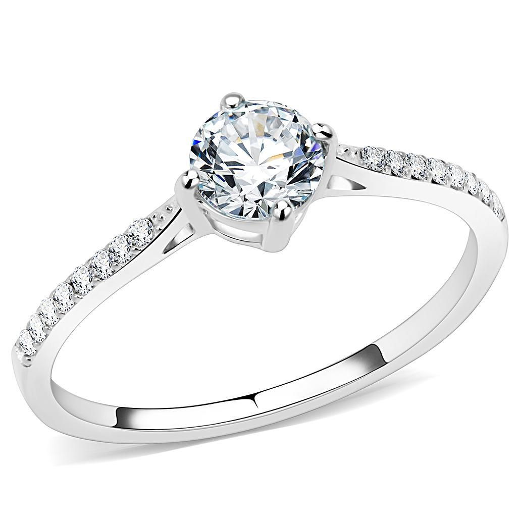 Šperky4U Ocelový prsten se zirkony - velikost 49 - AL-0097-49
