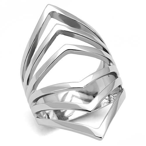 Šperky4U Extravagantní ocelový prsten - velikost 52 - AL-0089-52