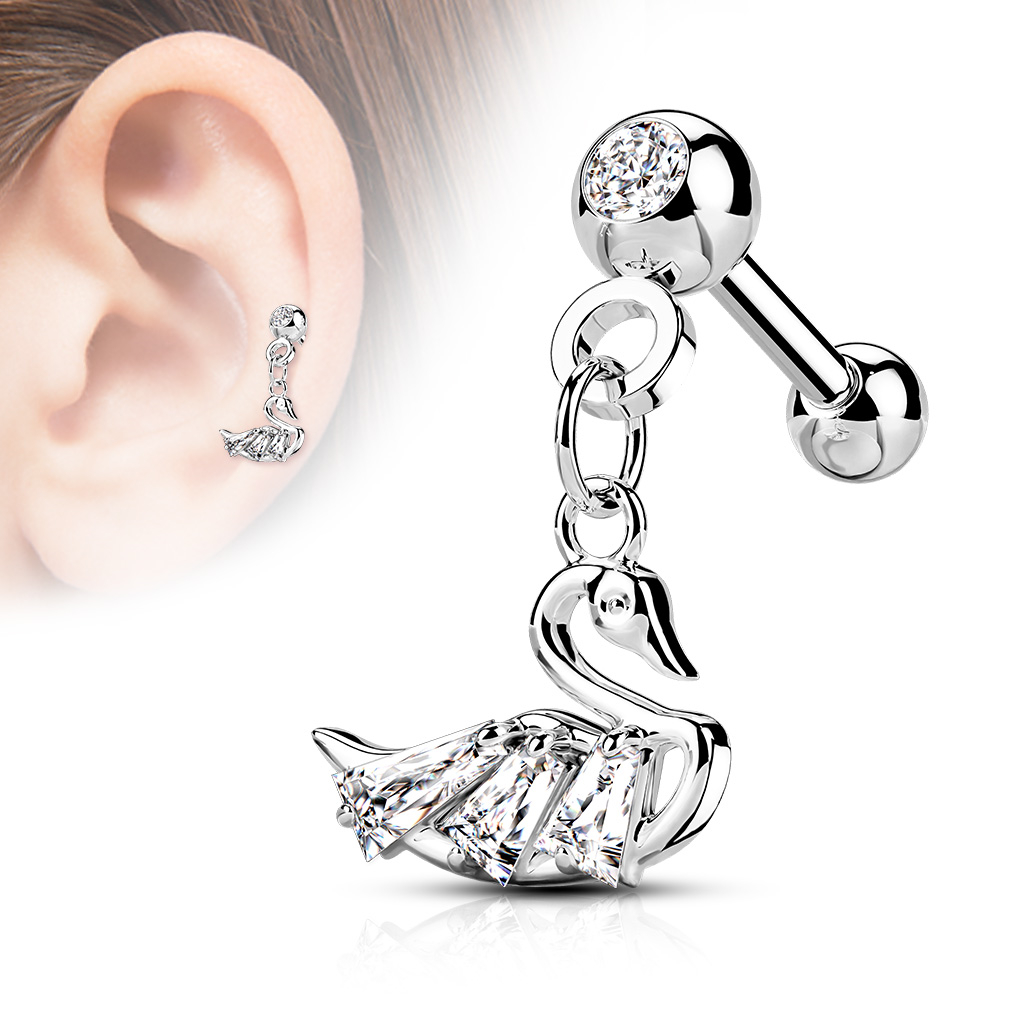 Cartilage piercing do ucha - labuť