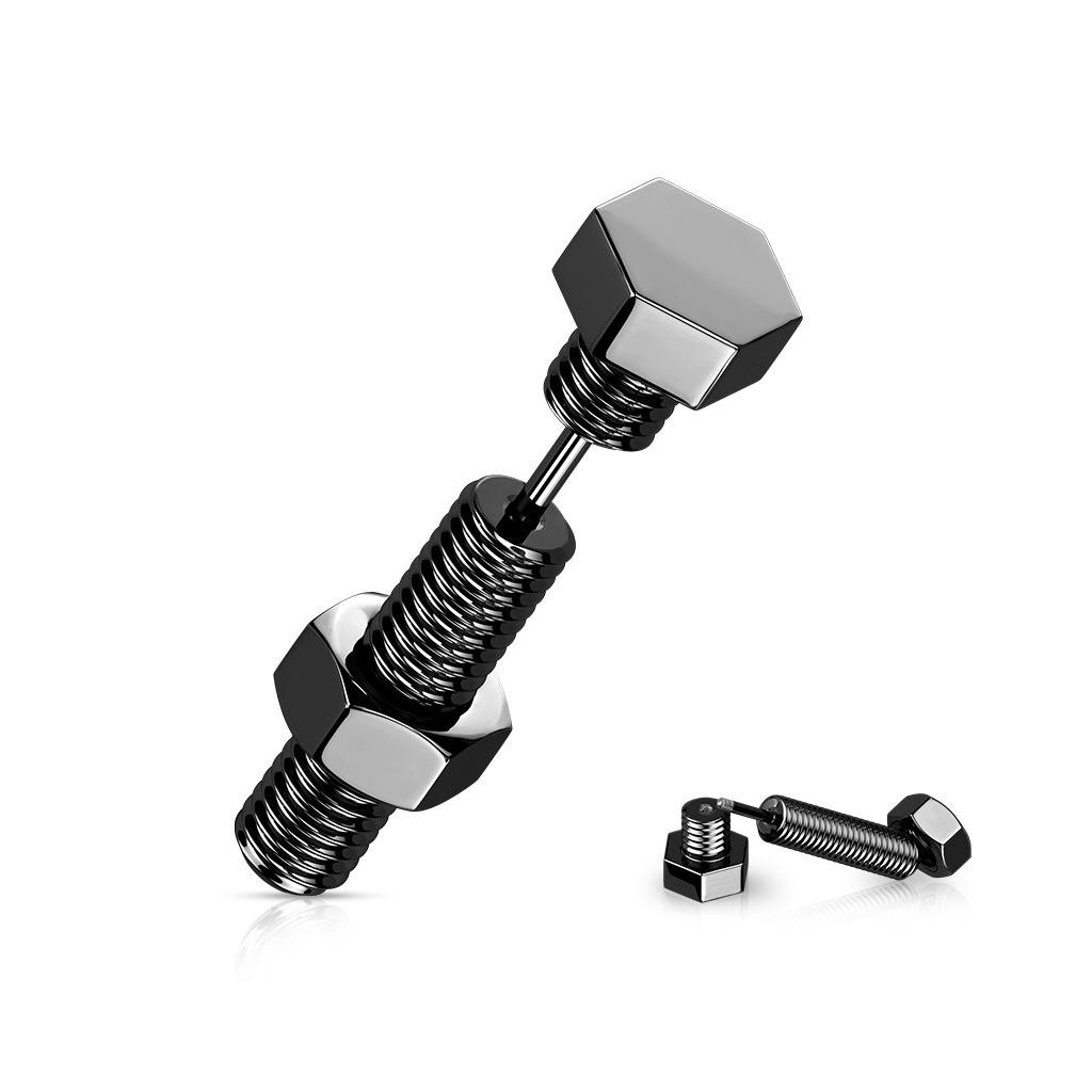 Falošný piercing do ucha - skrutka