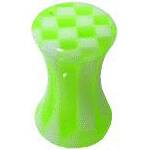 Akrylátový plug do ucha průměr 4 mm, barva zelená