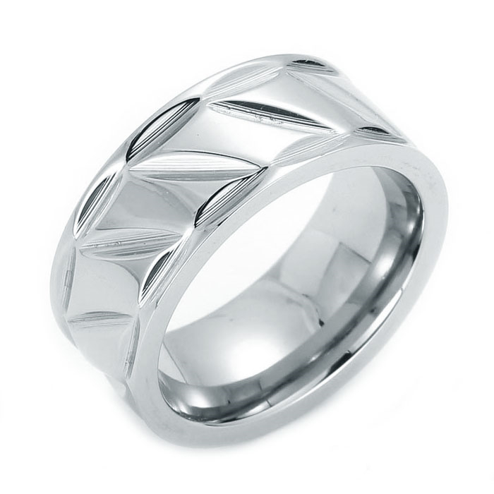 Šperky4U Ocelový prsten, vel. 62 - velikost 62 - OPR1877-62