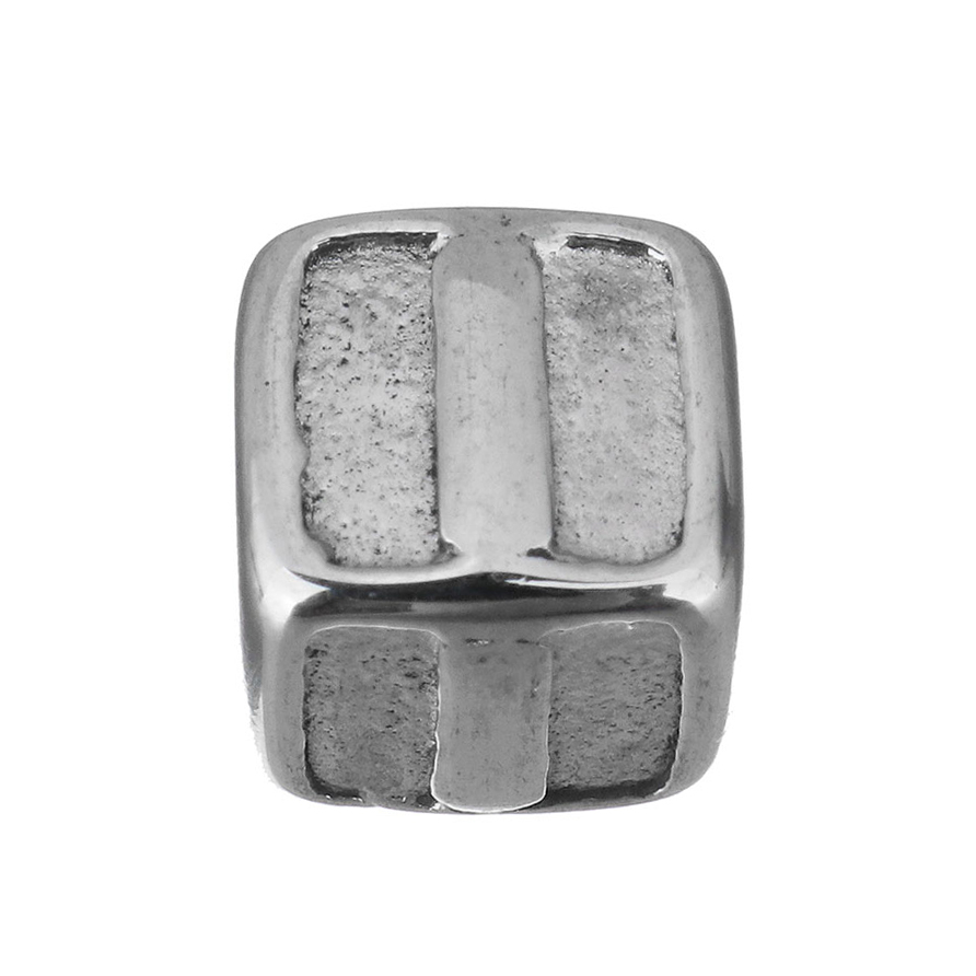 Šperky4U Navlékací ocelový přívěšek korálek - písmeno - K0011-I