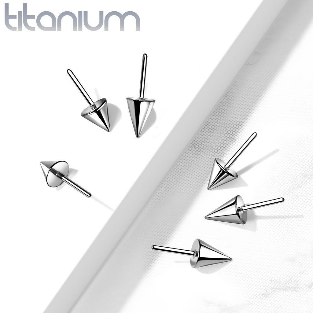 Šperky4U Hrot k PUSH IN piercingu TITAN - TIT1151-034