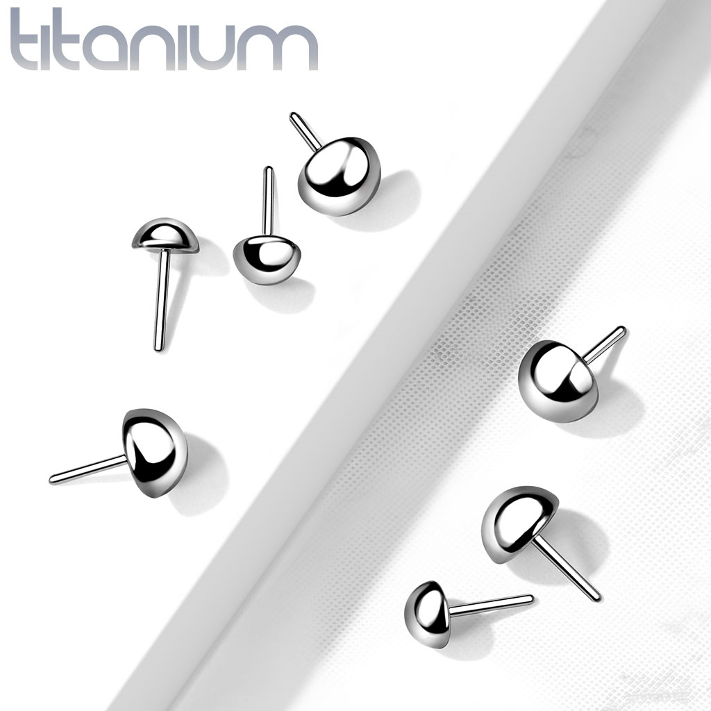 Šperky4U Půlkulička k PUSH IN piercingu TITAN - TIT1152-03