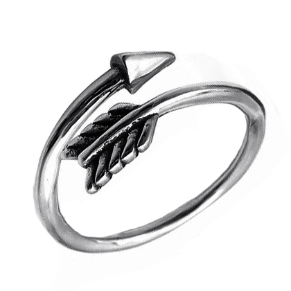 Šperky4U Ocelový prsten šíp - velikost 57 - OPR1886-57