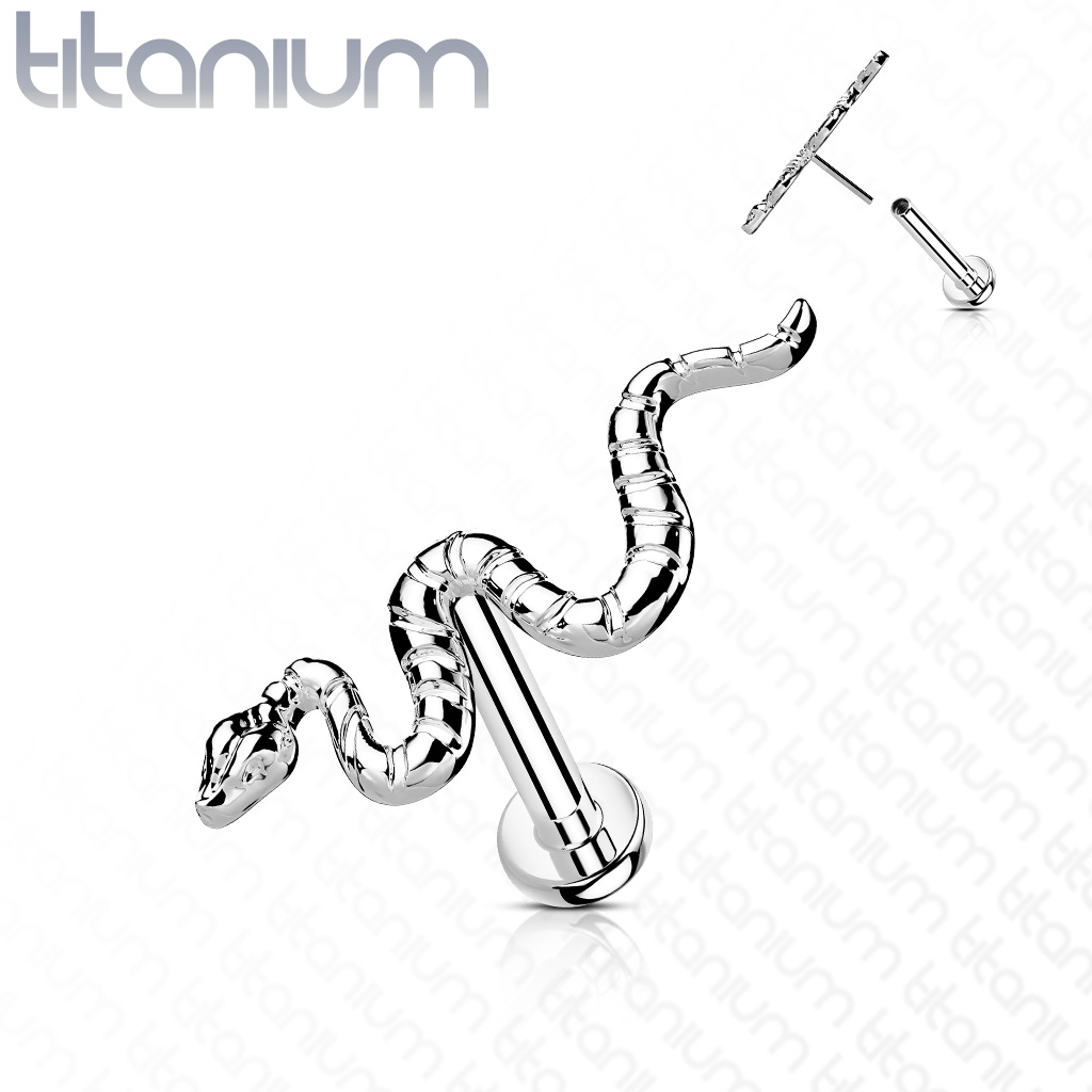 Šperky4U PUSH IN piercing do brady / ucha TITAN 1,2 x 8 mm - TIT1159-1208