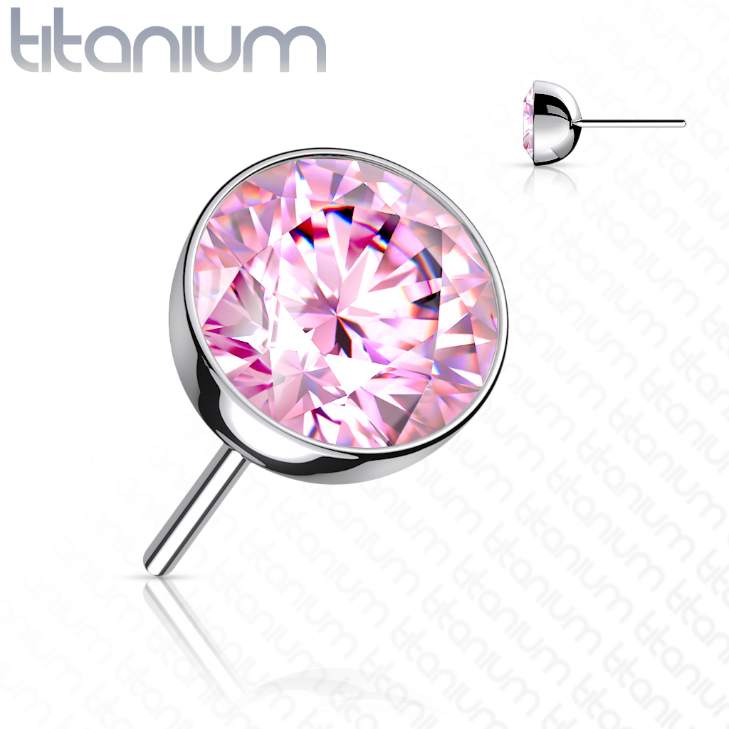 Šperky4U Kamínek k PUSH IN piercing do nosu TITAN - TIT1147P-040