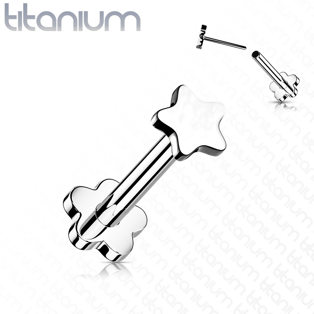 Šperky4U PUSH IN piercing do brady / ucha TITAN 1,2 x 8 mm - TIT1173-1208