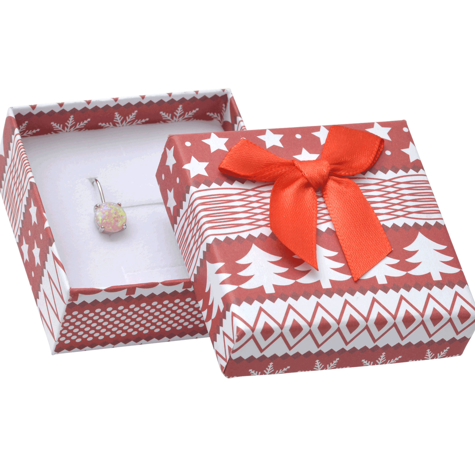 Vianočná darčeková krabička na súpravu šperkov