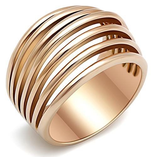 Šperky4U Extravagantní zlacený ocelový prsten - velikost 50 - AL-0112-50