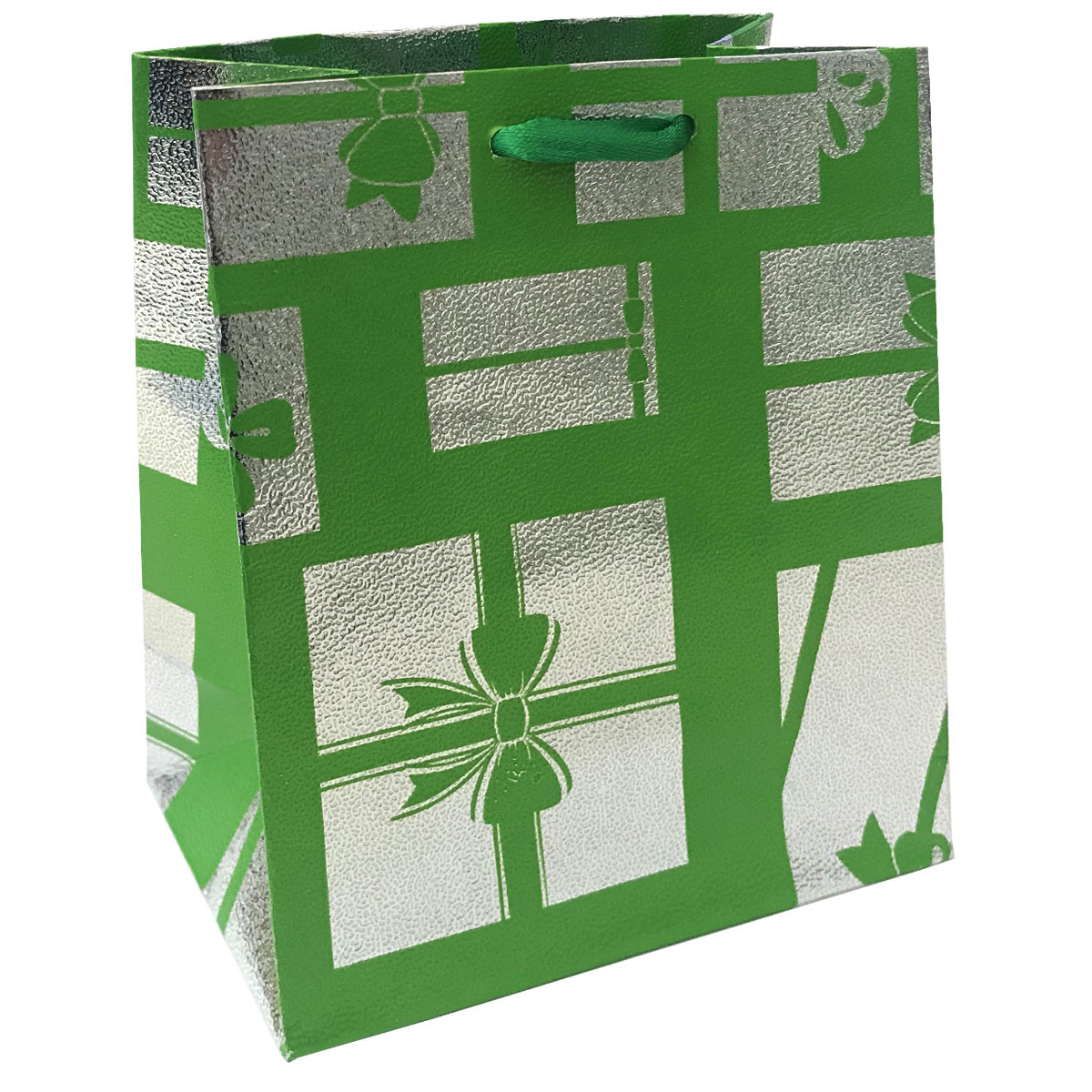 Vianočná darčeková taška - zelená