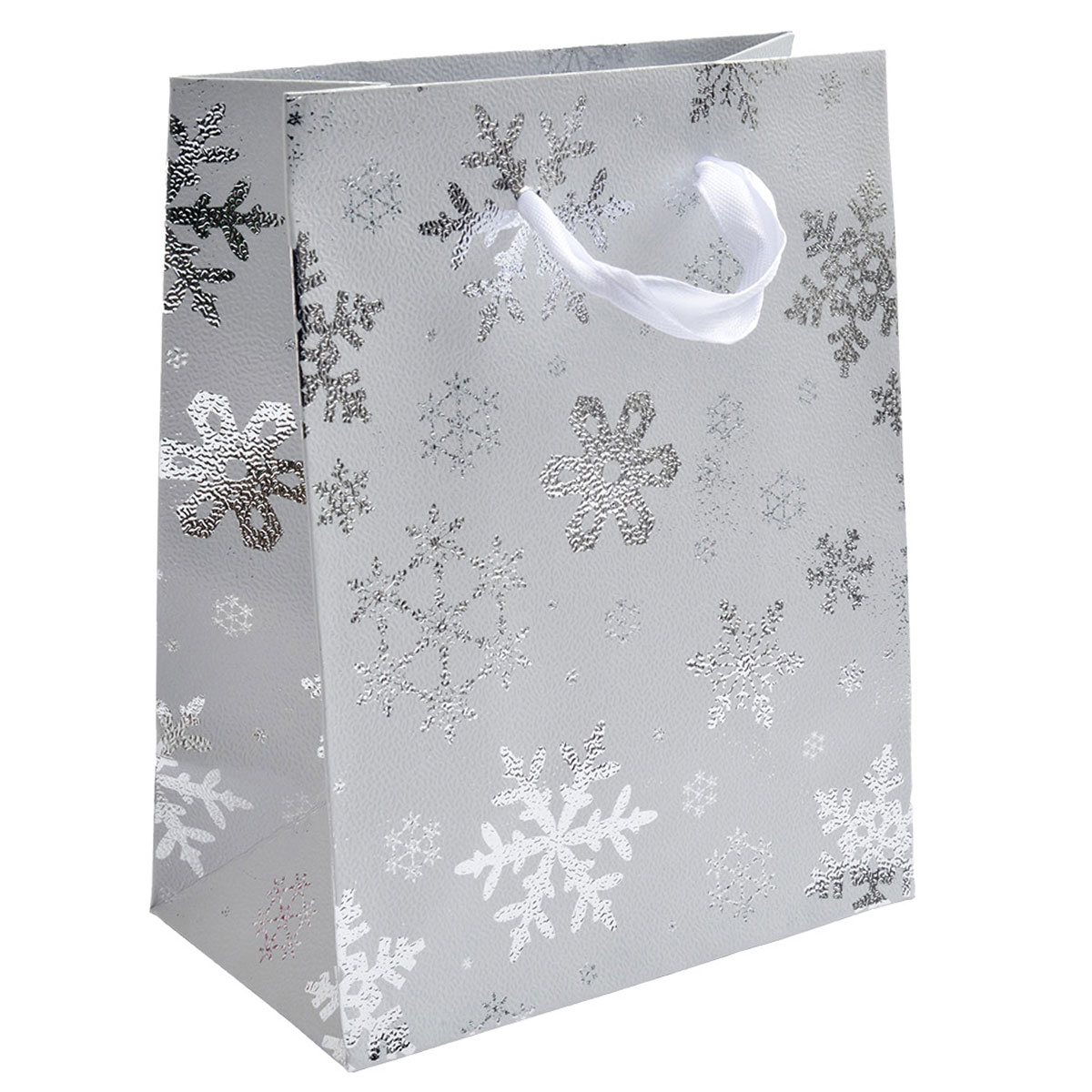 Vianočná darčeková taška - biela