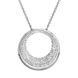Stříbrný náhrdelník s krystaly Preciosa