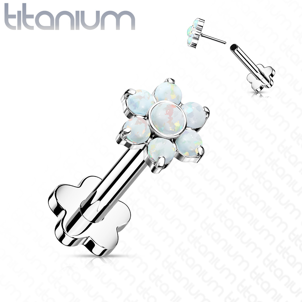 Šperky4U PUSH IN piercing do brady / ucha TITAN 1,2 x 8 mm - TIT1193-OP17