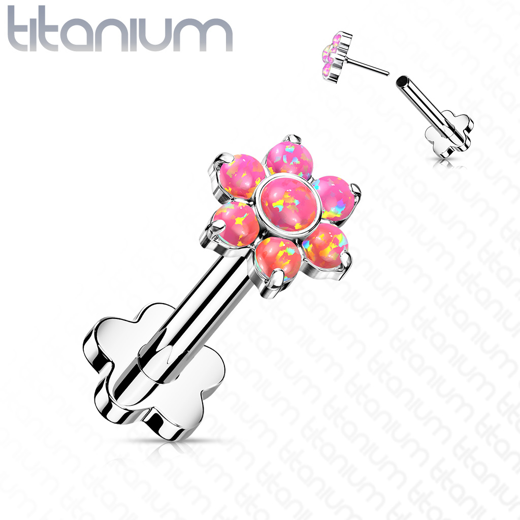 Šperky4U PUSH IN piercing do brady / ucha TITAN 1,2 x 8 mm - TIT1193-OP22