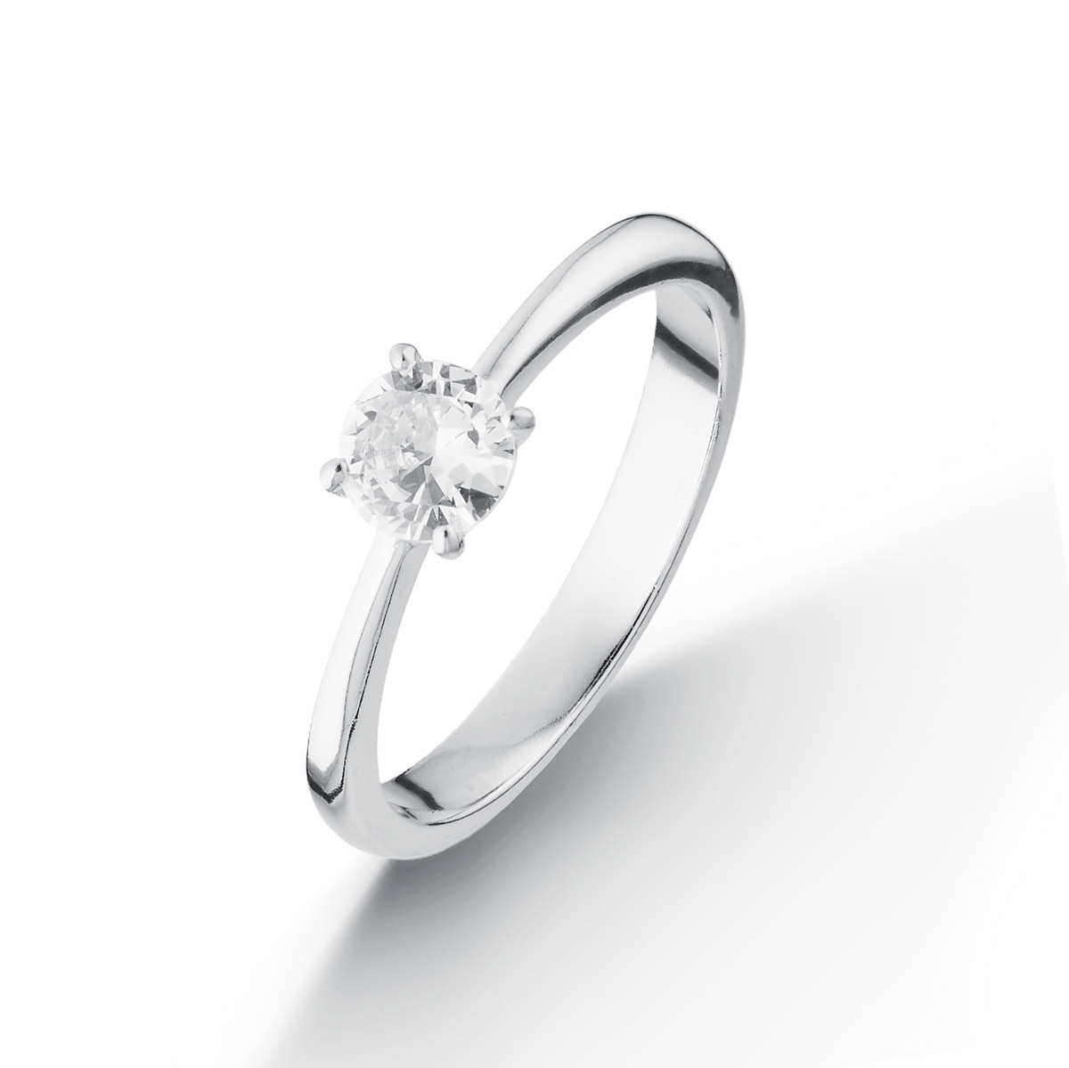 NUBIS® Stříbrný prsten se zirkonem - velikost 56 - NB-5093-56