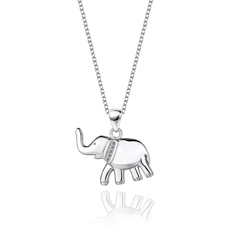 Strieborný náhrdelník so sloníkom