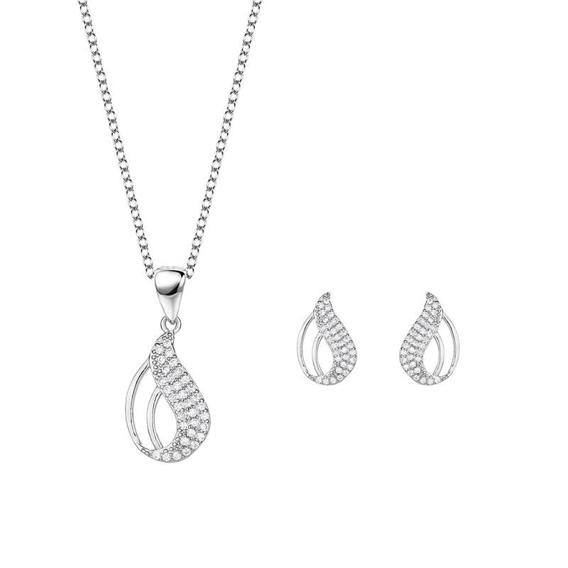 NUBIS® Stříbrná souprava šperků se zirkony - NB-9028