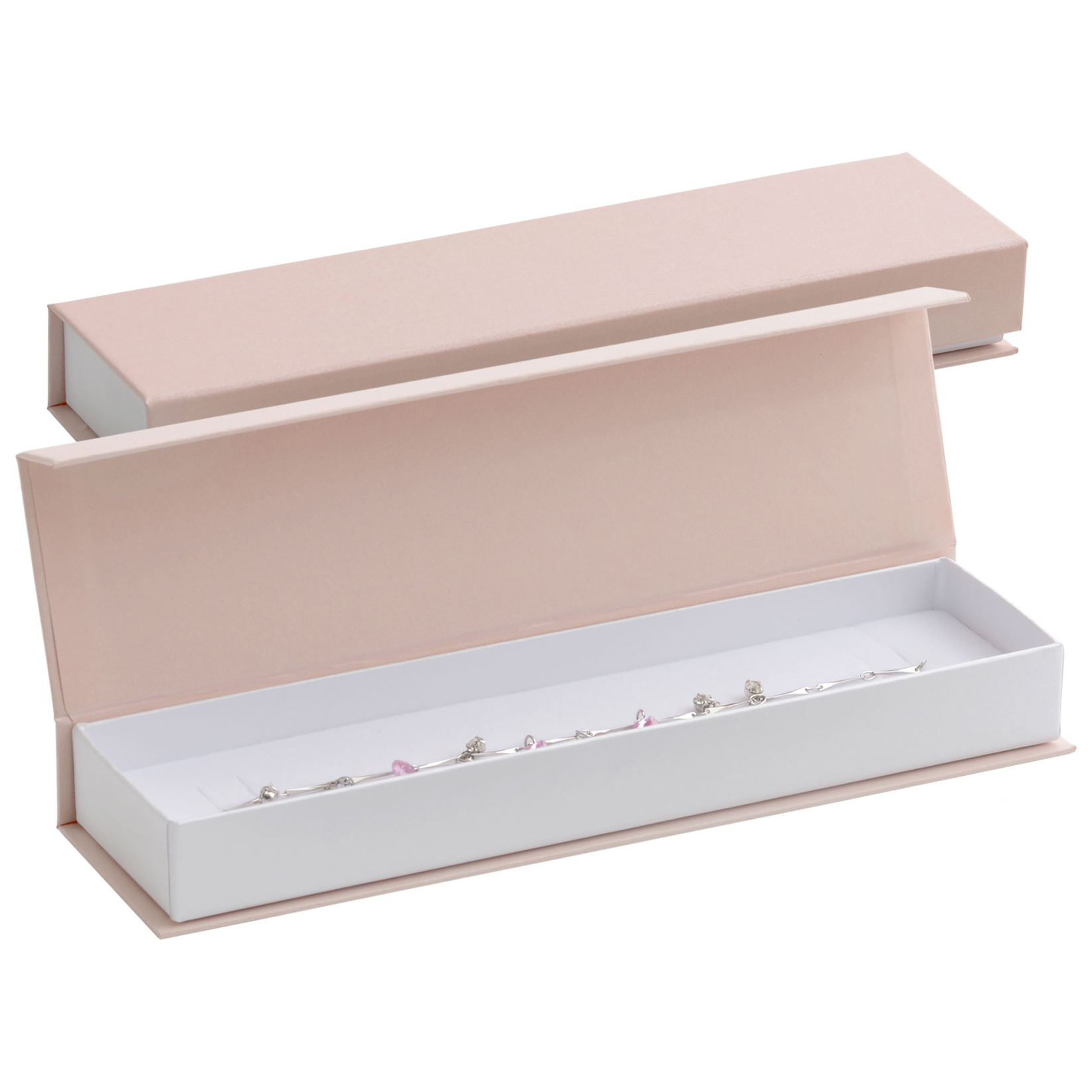 Darčeková krabička na náramok ružová, magnetické zatváranie