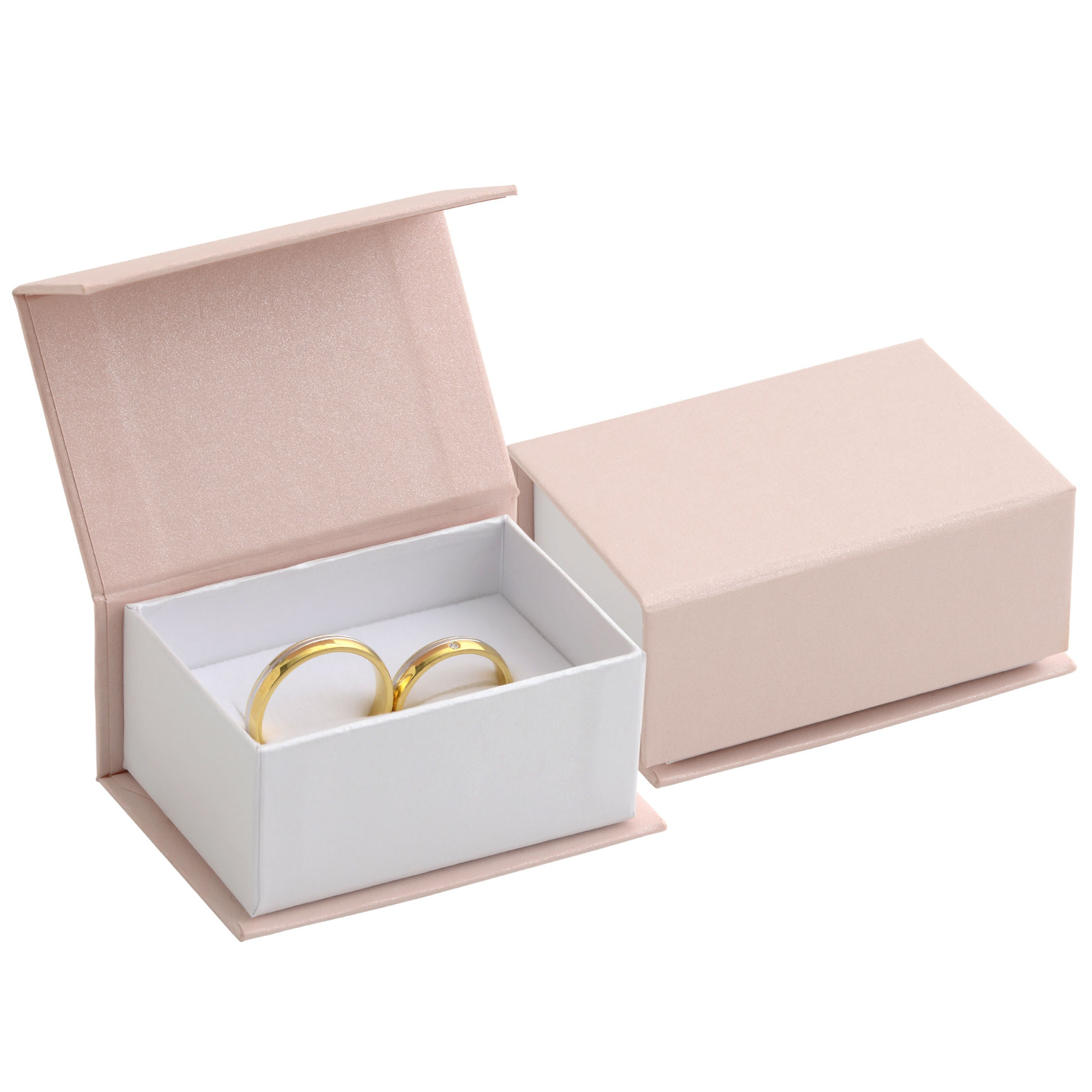 Šperky4U Dárková krabička na snubní prsteny - růžová - KR0153-P