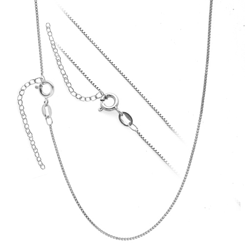 Šperky4U Stříbrný řetízek čtvercový s prodloužením - NB-7031-40