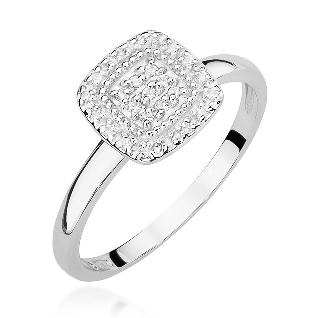NUBIS® Zlatý prsten s diamanty - W-448W
