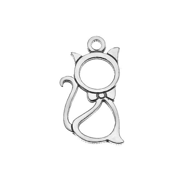 Šperky4U Stříbrný přívěšek - komponenta kočička - KST1102