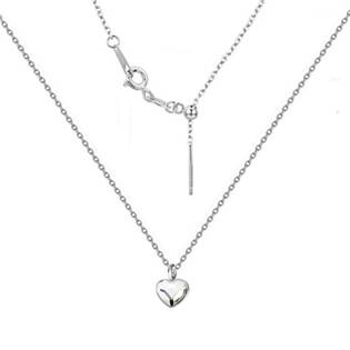 NB-0204-CR Minimalistický stříbrný náhrdelník se srdcem Crystals from Swarovski® Crystal