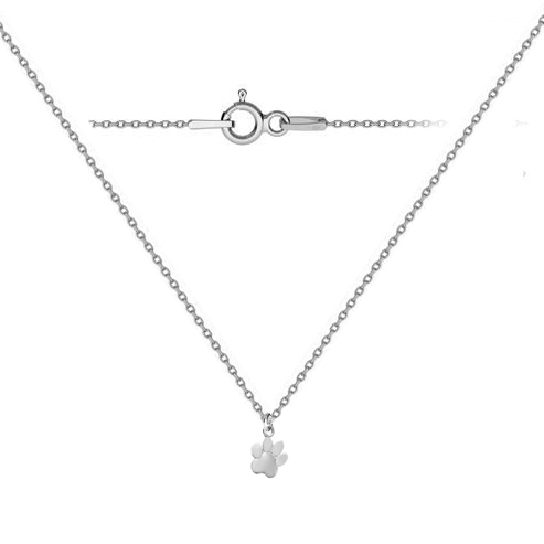 NUBIS® Stříbrný náhrdelník psí tlapka - NB-0413