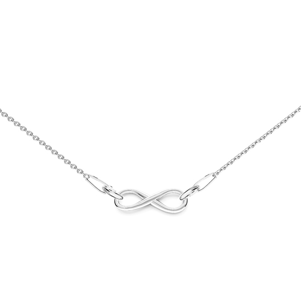 NUBIS® Stříbrný náhrdelník nekonečno - NB-0409