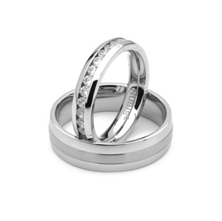 NSS1004,NSS1000 NSS1004 Snubní prsteny chirurgická ocel - pár