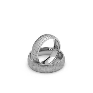 NSS3013-ZR NSS3013 Snubní prsteny ocel - pár