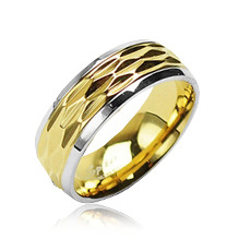 Šperky4U Ocelový prsten šíře 6 mm, vel. 49 - velikost 49 - OPR1412-49