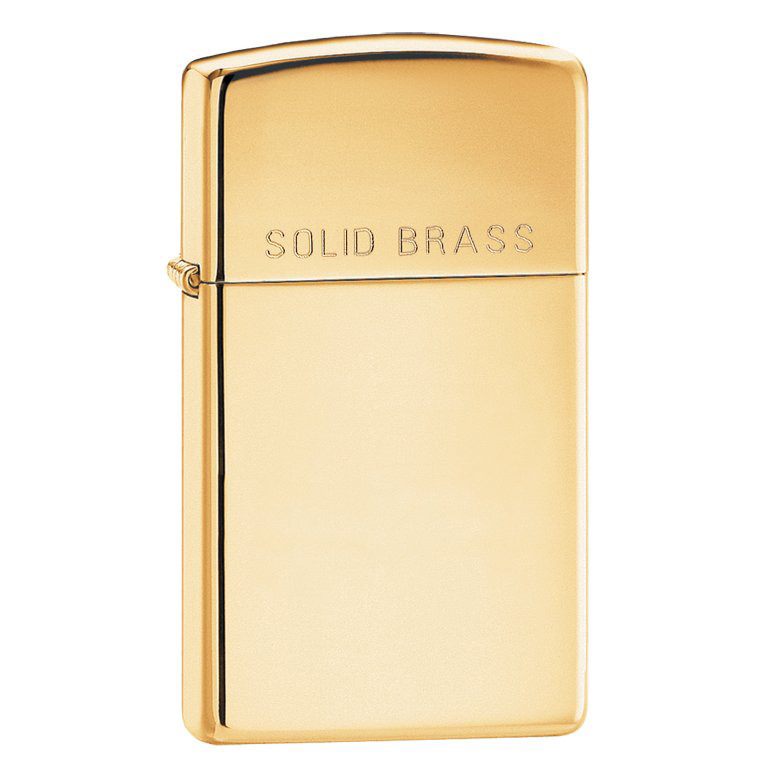 ZIPPO Solid brass Slim zapaľovač