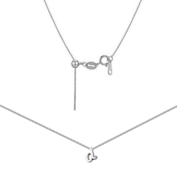 Šperky4U Ocelový náhrdelník s písmenem - OPD0260-D