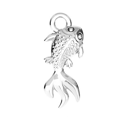 Šperky4U Stříbrný komponenta rybka - KST1151