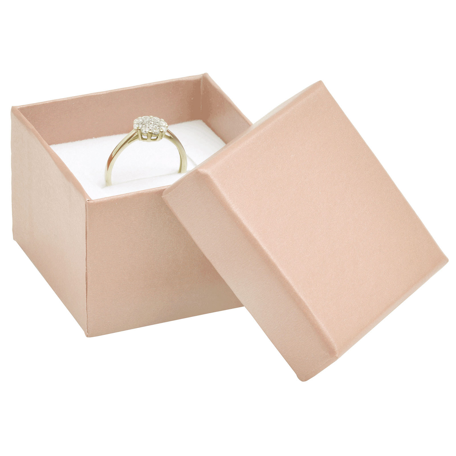 Darčeková krabička na prsteň alebo náušnice ružová