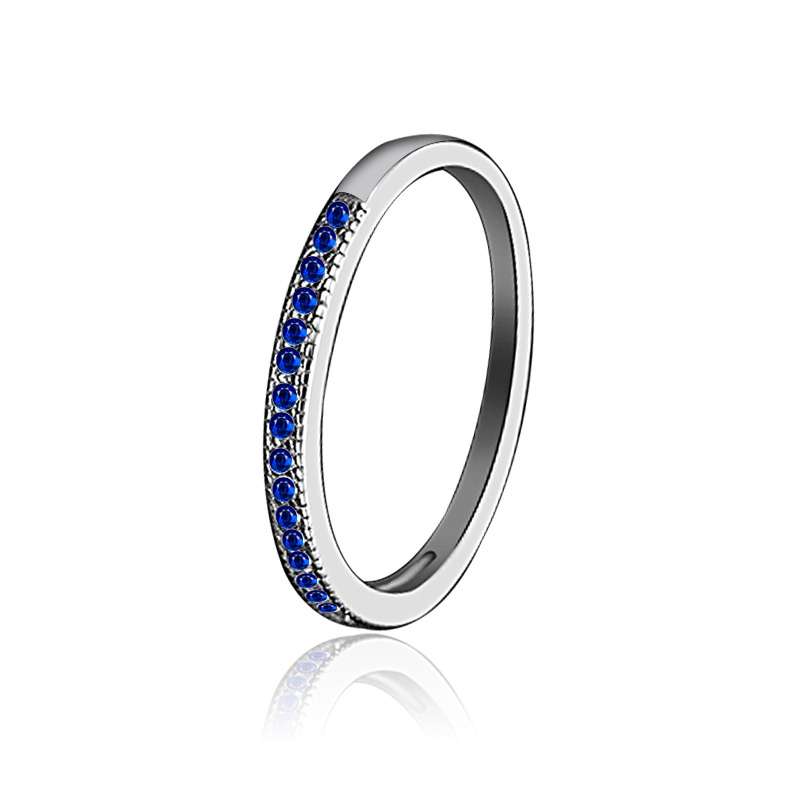 NUBIS® Stříbrný prsten se zirkony - velikost 51 - NB-5102-51