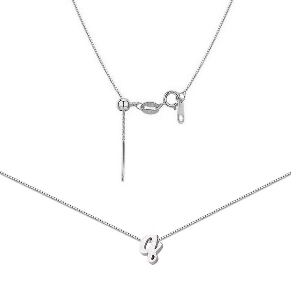 Šperky4U Ocelový náhrdelník s písmenem - OPD0260-Q