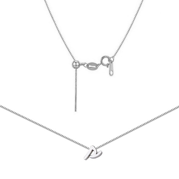 Šperky4U Ocelový náhrdelník s písmenem - OPD0260-S