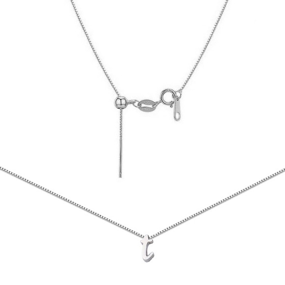 Šperky4U Ocelový náhrdelník s písmenem - OPD0260-T