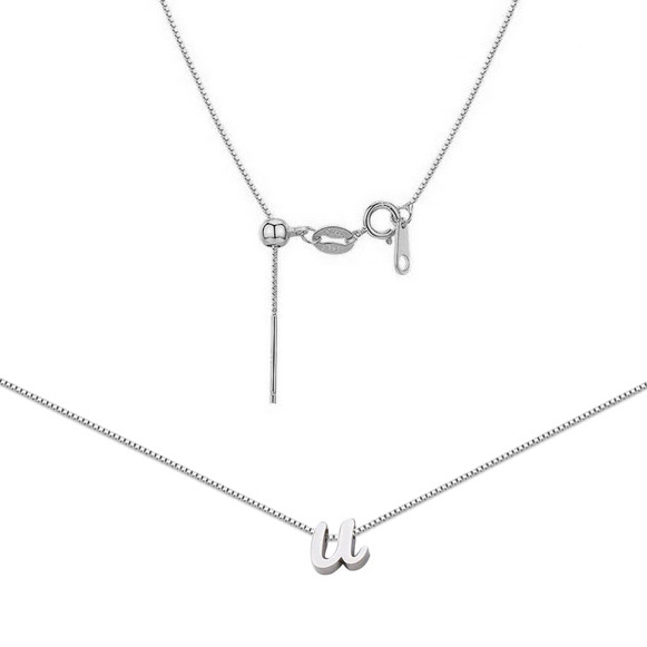 Šperky4U Ocelový náhrdelník s písmenem - OPD0260-U