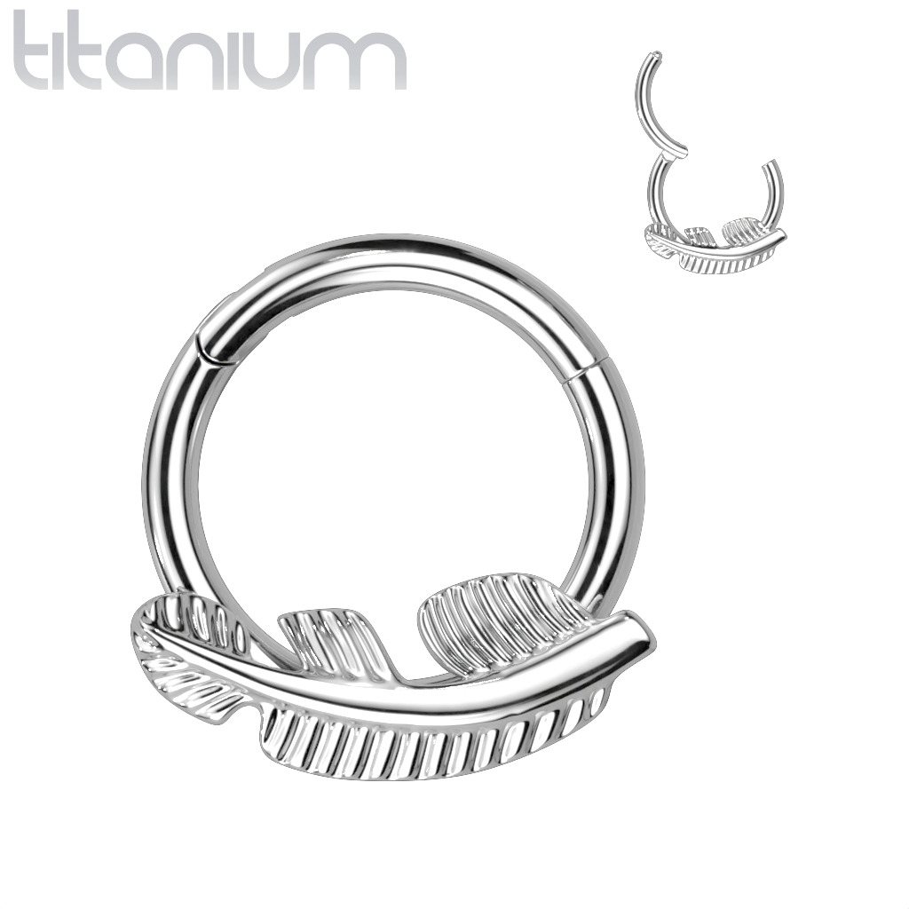 Šperky4U Segment kruh - helix / cartilage / tragus / septum piercing TITAN - TIT1224-1210