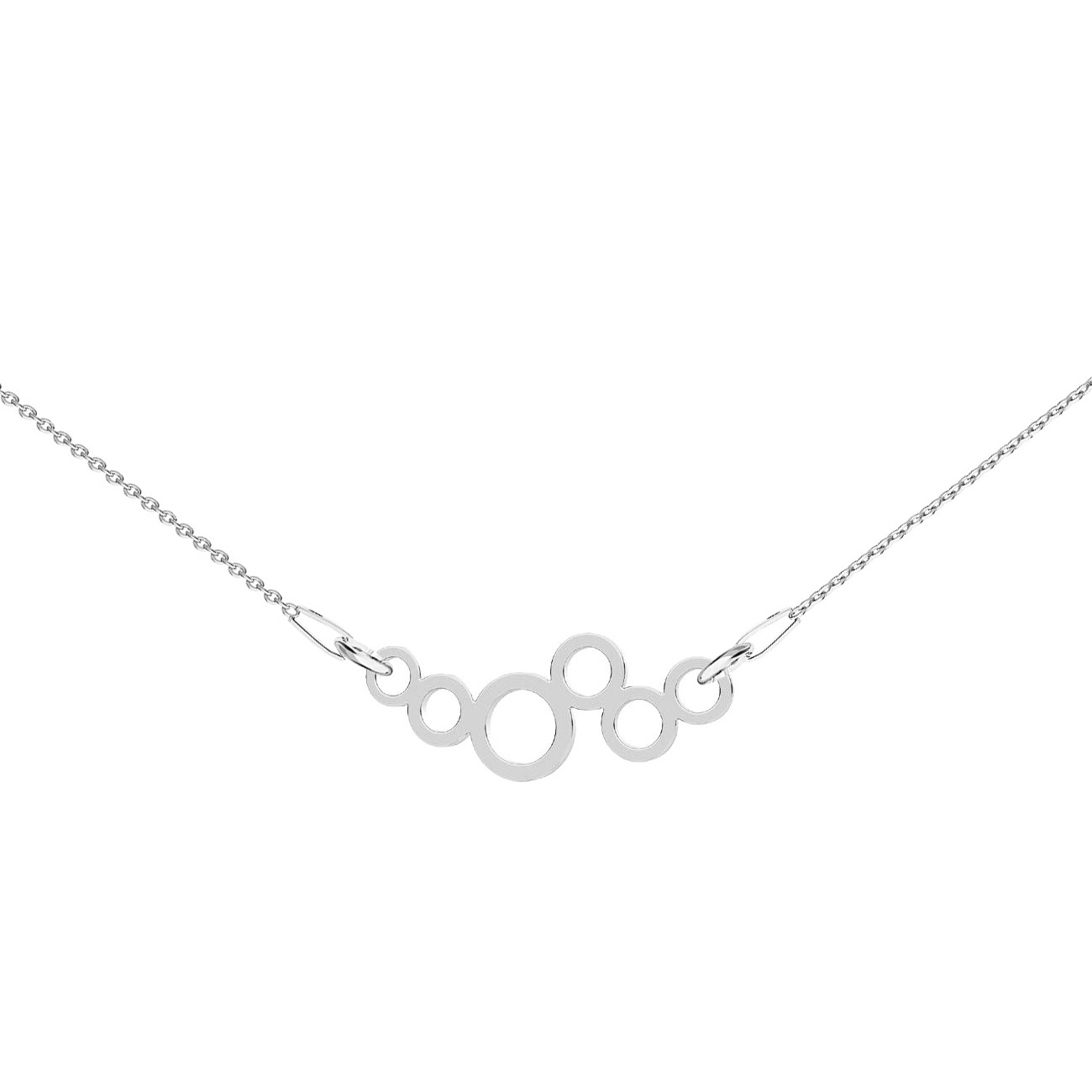 NUBIS® Stříbrný náhrdelník s kolečky - NB-0445