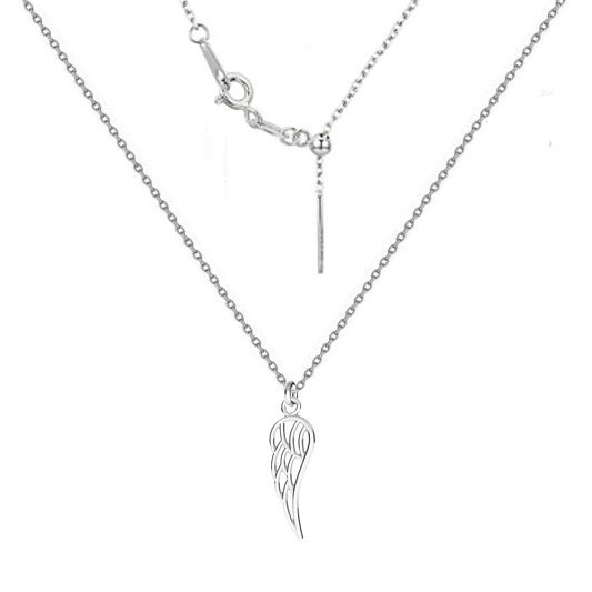 NUBIS® Stříbrný náhrdelník andělské křídlo - NB-0430